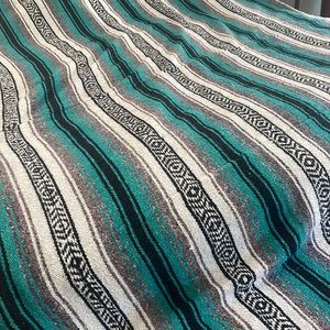 Mexican blanket (2 sewn together) bed-spread. 99” X 72” absolutely beautiful